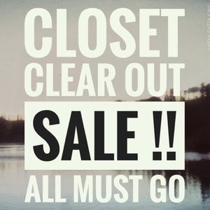 CLOSET CLEAROUT EVERYTHING MUST GO FOR CHEAP